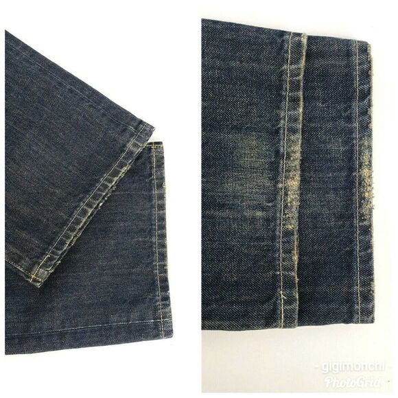 Denim & Supply Ralph Lauren Dark Blue Jeans Slouch - Picture 10 of 12